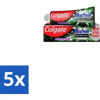 Colgate 5 x – Tandpasta – MaxFresh Whitening Bamboo Charcoal – 100 ml - Voordeelverpakking - 5 stuks