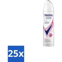 Rexona 25 x – Deodorant Spray – Advanced Protection Bright Bouquet – 150 ml - Anti-transpirant Spray - Zweetvermindering - Lichaamsgeur - Frisse Geur - Body Heat Activated