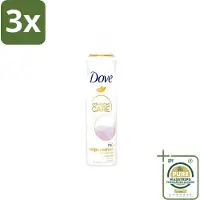 Dove 3 x - Deodorant - Spray Clean Touch - Zachte geur en verzorging - 150 ml - Grootverpakking - Clean Touch - Deodorant Spray - Anti-transpirant - Zweet En Geur - Fris