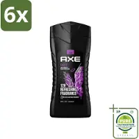 Axe - 3-in-1 Douchegel - Excite - Douchegel - Crisp Coconut & Black pepper - 100% Plantaardig - 250 ml - Voordeelverpakking - 6 stuks - Douchegel - excite