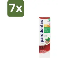 Parodontax 7 x - Tandpasta - Herbal Twist - Ginger & Mint - 75ml - Bloedend Tandvlees - Tandplak - Gember - Munt - Tandvleesbescherming