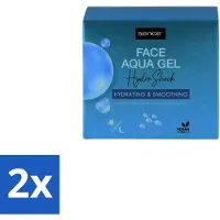 Sence 2 x – Dagcrème – Aqua Gel Hydro Shock 2-in-1 – 50 ml - Hyaluronzuur Serum - Hydratatie Serum - Huid Verzorging - Stralende Huid - Fijne Lijntjes Verminderen