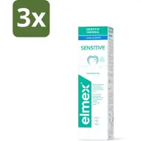 Elmex 3 x Tandpasta Sensitive Gentle White 75 ml - Tandpasta - Mondhygiëne - Tanden - Tandvlees - Glimlach