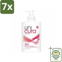 Unicura 7 x Vloeibare Handzeep Mild 250 ml - Grootverpakking - Handzeep - Antibacterieel - Mild - Hygiëne - Handen Reinigen