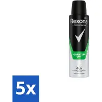 Rexona 5 x Men – Deodorant Spray – Quantum Dry – 150 ml - Deodorant Spray - Zweetbescherming - Frisheid - Motion Sense - Mannelijke Geur