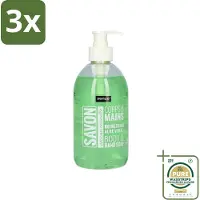 Sence 3 x - Refreshing Aloe Vera - Handzeep - Savon - 500 ml - Grootverpakking - Aloe Vera Handzeep - Handzeep Aloe Vera - Aloe Vera Handverzorging - Vloeibare Handzeep - Aloe Vera Geur