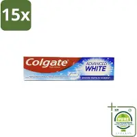 Colgate 15 x - Advanced White - Tandpasta - 100ml - Grootverpakking - Tandpasta - Witte Tanden - Vlekverwijdering - Tandbederf - Gaatjes