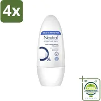 Neutral - Deodorant Roller - Gevoelige Huid - Anti-perspirant - 0% Parfum, Kleurstof & Alcohol - 50 ml - Voordeelverpakking - 4 stuks - Gevoelige huid - Anti-perspirant