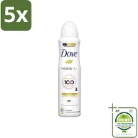 Dove 5 x - Deodorant - Spray Invisible Dry - Onzichtbare bescherming - 250 ml - Grootverpakking - Invisible Dry - Onzichtbare Vlekken - Deodorant Spray - Zweet En Geur - 48 Uur Bescherming