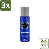 BRUT 3 x - Deodorant - Spray - Oceans - Fris & maritiem aroma - 200ml - Grootverpakking - Deodorant Spray - Fris Aroma - Maritiem Aroma - Aquatisch Aroma - Zweetbestendig