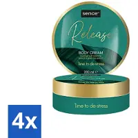Sence 4 x - Release - Bodycrème - Wellness - 200 ml - Bodycrème - Wellness - Ontspanning - Huidverzorging - Eucalyptus