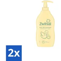 Zwitsal 2 x – Shampoo – Anti-Klit – 400 ml - Baby Haar Reinigen - Anti-klitten Shampoo - Babyhuid Beschermen - Zachte Babyhaartjes - Kammen Zonder Klitten