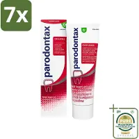 Parodontax 7 x - Tandpasta - Original - Versterkt Tandvlees & Verwijdert Tandplak - 75 ml - Grootverpakking - Tandpasta - Tandvlees - Tandplak - Bloedend Tandvlees - Fluoridetandpasta