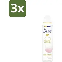 Dove 3 x – Deodorant Spray – Helps Smooth Advanced Care – 150 ml - Deodorant Spray - Okselhuid Verzorging - Alcoholvrije Deodorant - Huidverzorging - Comfortabele Huid