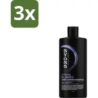 Syoss 3 x Blonde Shampoo 440 ml - Blond Haar - Blonde Shampoo - Kleurbehoud - Gele Ondertoon - Warme Ondertoon