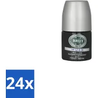BRUT 24 x – Deodorant Roller – Musk - 50 ml - Anti-transpirant Roll-on - Muskusgeur - Mannelijke Uitstraling - Langdurige Bescherming - Frisheid