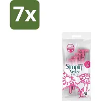 Gillette venus 7 x Gillette Simply Venus – Wegwerpscheermesjes – Basic – 5 mesjes - Scheermesje Vrouw - Scheermesje Voor Vrouwen - Wegwerpscheermesje - Scheermesje Basic -