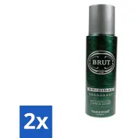 BRUT 2 x Deospray Original 200 ml - Deodorant Spray - Original - Langdurige Frisheid - Zweetbevochtiging - Geurdekkend