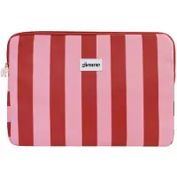 Yehwang Laptophoes rood/roze gestreept - 13 inch - laptop case met rits - laptopbescherming met print