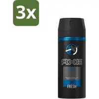 Axe 3 x - Deodorant Bodyspray - 48hrs Fresh - Anarchy for Him - 150 ml - Anarchy For Him - - Deodorant Bodyspray - 48h Fresh - Geurbescherming