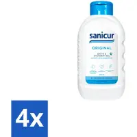 Sanicur 4 x Bath & Showergel Original 300 ml - Bad En Douchegel - Milde Reiniging - Huidverzorging - Hydraterende Gel - Gevoelige Huid