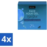 Sence 4 x – Dagcrème – Aqua Gel Hydro Shock 2-in-1 – 50 ml - Hyaluronzuur Serum - Hydratatie Serum - Huid Verzorging - Stralende Huid - Fijne Lijntjes Verminderen