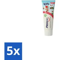 Prodent 5 x – Tandpasta – Kids 0–6 Jaar – 75 ml - Melktanden - Gaatjes - Kindertandpasta - Super Mario - Tandenpoetsen