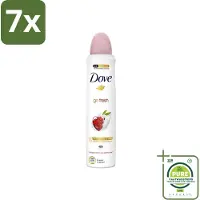 Dove 7 x - Deodorant - Spray Go Fresh - Granaatappel - Fruitige geur - 250 ml - Grootverpakking - Deodorant Spray - Granaatappel Citroenverbena - Fruitige Geur - Anti-Transpirant - Alcoholvrij