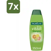 Palmolive 7 x Shampoo Fris Vitaal 350 ml - Fris Vitaal Shampoo - Citrus Shampoo - Haar Reinigen - Haar Vitaliteit - Haar Volume