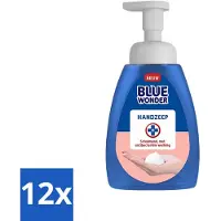 Blue Wonder 12 x - Handzeep - Hygiënisch & Verzorgend - 225 ml - Hygiëne - Handzeep - Antibacteriële Handzeep - Schuimende Mousse - Handhygiëne