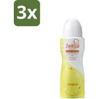 Zwitsal 3 x Deodorant Original 100 ml - Deodorant - Deodorant Spray - Fris Geur - Huidvriendelijk Deodorant - Zonder Alcohol