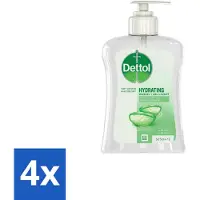 Dettol 4 x Handzeep Hydraterend Aloë Vera 250 ml - Handzeep - Antibacteriële Handzeep - Aloë Vera Handzeep - Hygiëne - Handhygiëne