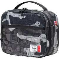 Herschel LEGO Pop Quiz Lunch Box - Abstract Bricks Black