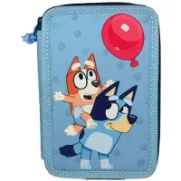 Kids Euroswan Piórnik met 2 compartimenten, voorzien van Bluey-accessoires, modelnummer 48208516