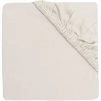 Jollein Hoeslaken Ledikant - 70/75x140/150cm - Jersey - Sand