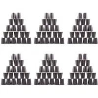 Typecat 120 Papieren Bekers (9Oz) - Effen Effen Kleuren Verjaardagsfeestje Servies Catering (Zwart)