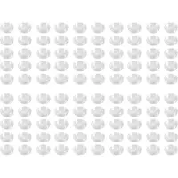Typecat 100 Stuks Kleine Ronde Transparante Plastic Muntcapsules Doos 22 mm