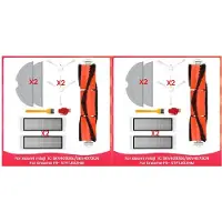 Typecat 2X Accessoireskit voor Mijia 1C, Mi Robot Vacuum-Mop SKV4093GL, SKV4073CN, voor F9- STYTJ01ZHM, Stofzuigeronderdelen