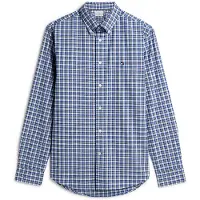Tommy Hilfiger Overhemd 'Flex' blauw / knalrood / zwart / wit