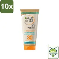 Garnier 10 x - Ambre Solaire - Waterresistente Beschermende Zonnebrandmelk - SPF 30 - 175 ml - Grootverpakking - Zonbescherming - Zonnebrandmelk - SPF 30 - Waterresistent - Olievrije