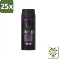 Axe 25 x Deodorant Bodyspray Excite 150 ml - Grootverpakking - Excite - Deodorant Bodyspray - Geur - Lichaamsgeur Bescherming - Onweerstaanbare Geur