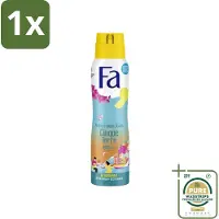 Fa 1 x - Deodorant Spray - Mediterranean Jewels - Orchidee & Citrus - 48 uur Bescherming - 150 ml- Deodorant Spray - Orchidee En Citrus - 48 Uur Bescherming - Aluminiumzoutvrij - Vegan Deodorant