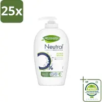 Neutral 25 x Vloeibare Handzeep 250 ml - Grootverpakking - Gevoelige Huid - Handzeep - Vloeibare Handzeep - 0% Parfum - 0% Kleurstof