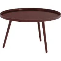 Woood Mesa houten bijzettafel - rood