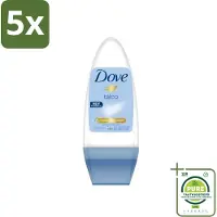 Dove 5 x - Deodorant - Roll-on Talco - Subtiele en zachte geur - 50 ml - Grootverpakking - Talco Roll-on - Talco Deodorant - Roll-on Deodorant - Talco Deodorant 50 Ml - Alcoholvrije Deodorant