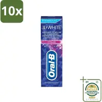 Oral-B 10 x - 3D White Vitalize - Tandpasta - Whitening - 75 ml - Grootverpakking - Tandpasta Whitening - Tanden Versterken - Glazuur Beschermen - Tanden Verkleuren - Stralende Lach
