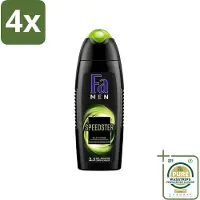 Fa Men - Douchegel - Speedster - Verfrissend & Energiek - Langdurig - 250 ml - Voordeelverpakking - 4 stuks - Verfrissend - Taurine