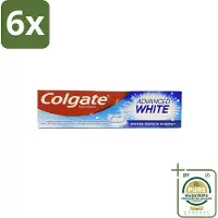 Colgate - Advanced White - Tandpasta - 100ml - Voordeelverpakking - 6 stuks - Vlekverwijdering - Tandbederf
