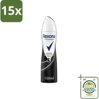 Rexona 15 x - Invisible Diamond - Deodorant Spray - Anti-perspirant - 150 ml - Grootverpakking - Anti-perspirant - Deodorant Spray - Zweetbescherming - Vlekkenbescherming - Frisheid