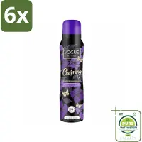Vogue Charming Parfum Deodorant 150 ml - Voordeelverpakking - 6 stuks - Parfum Deodorant - Geur